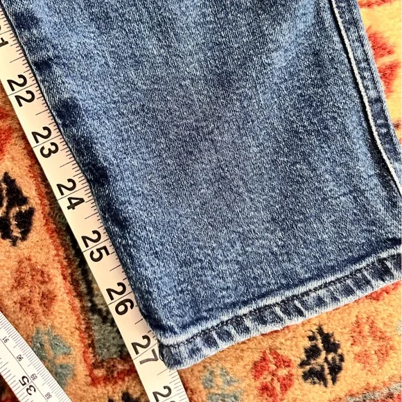 AGOLDE Nico High Rise Stretch slim blue denim jeans 27 - Picture 8 of 9